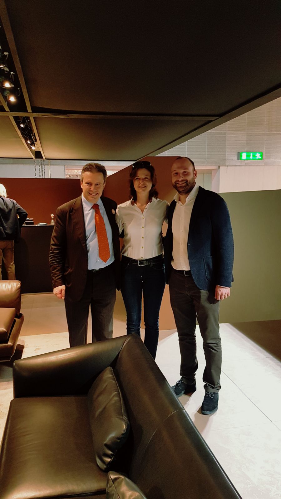 con Stefano Salice di Former, socio Pall Cantù