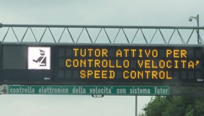 Tutor in Autostrada da luglio saranno riattivate 30 postazioni