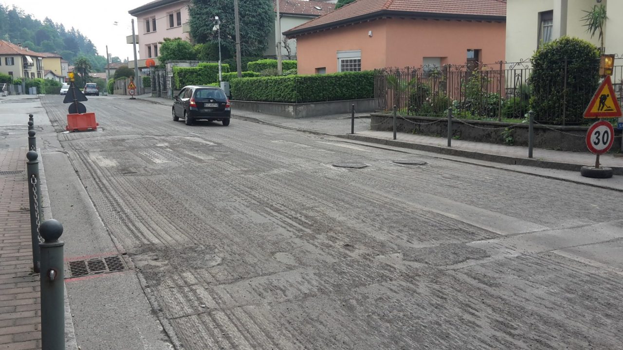 Tavernerio lavori in via Provinciale, disagi