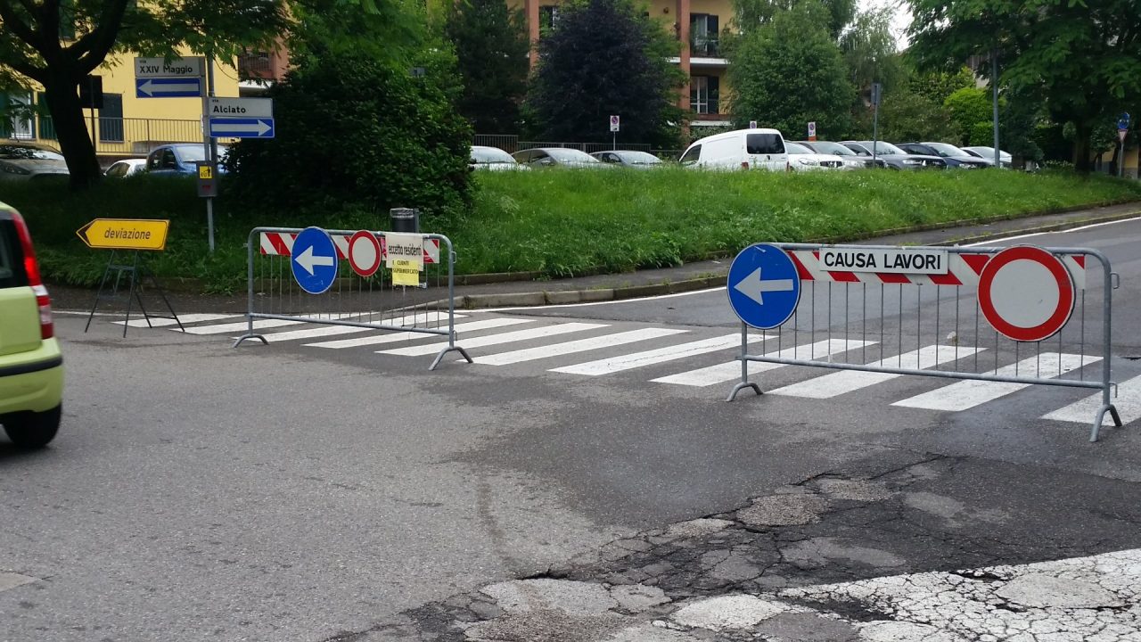 Caos in centro chiusi due tratti di strada per lavori