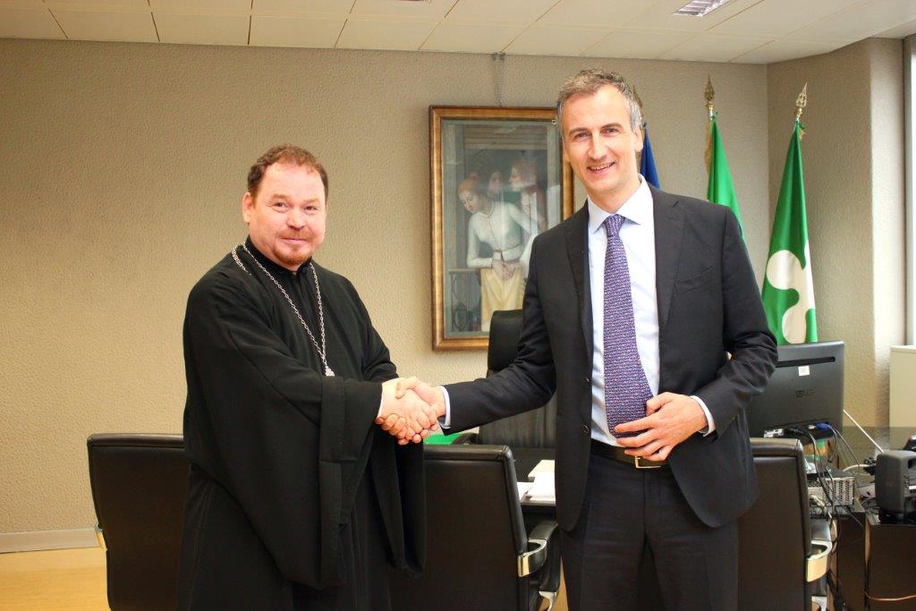 A Palazzo Pirelli un rappresentante della Chiesa Ortodossa del Patriarcato di Mosca a Como