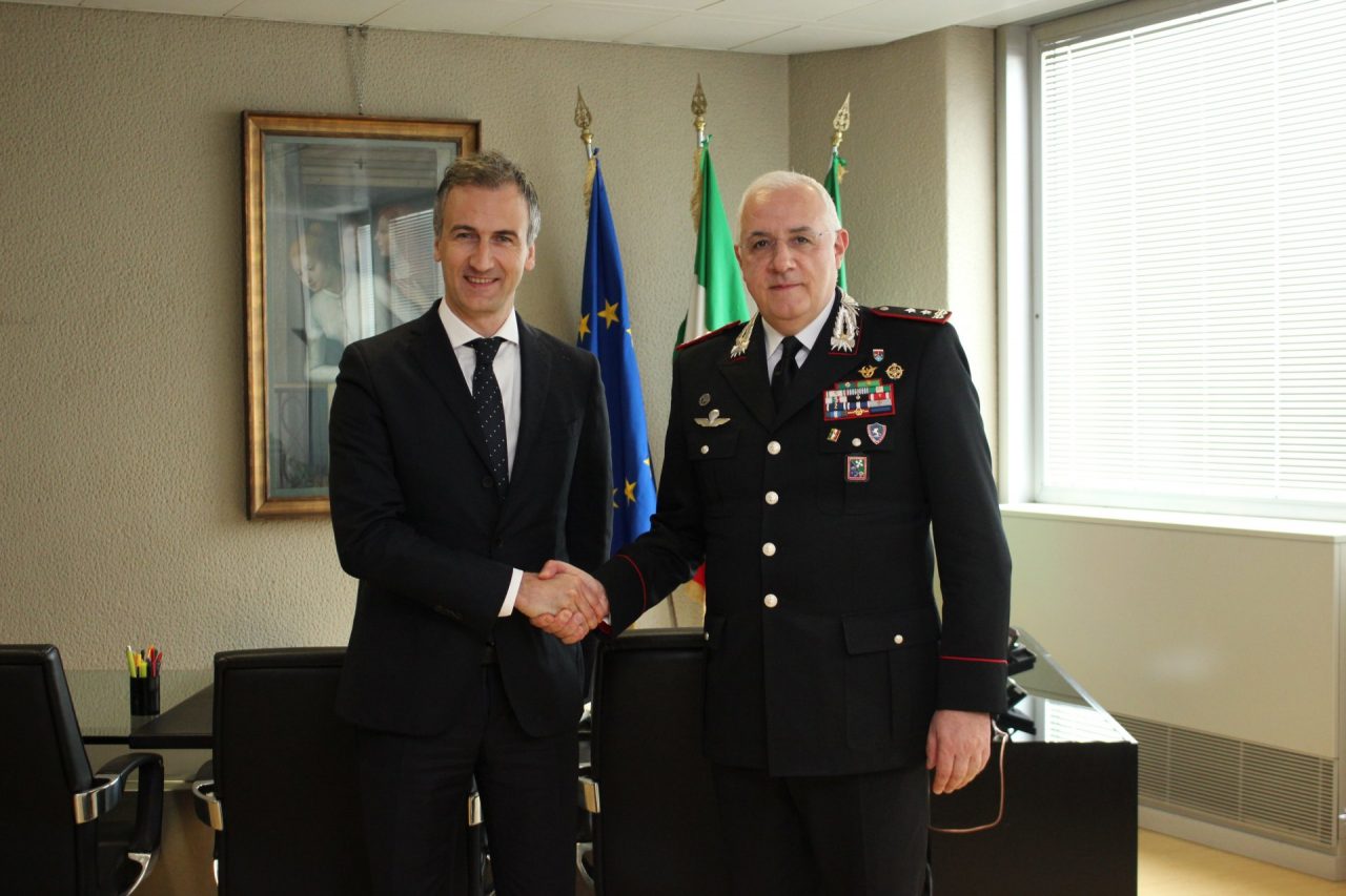 Fermi riceve il generale Teo Luzi: “Potenziare presidi sui territori”