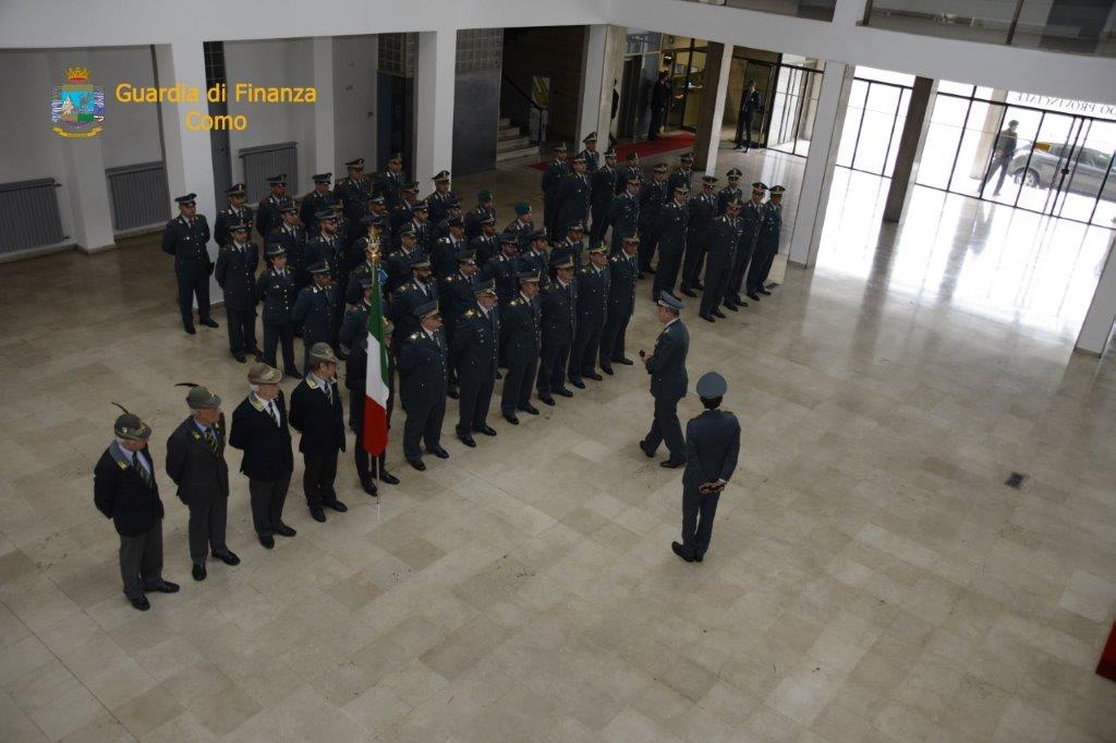 Il comandante della Guardia di Finanza arriva a Como