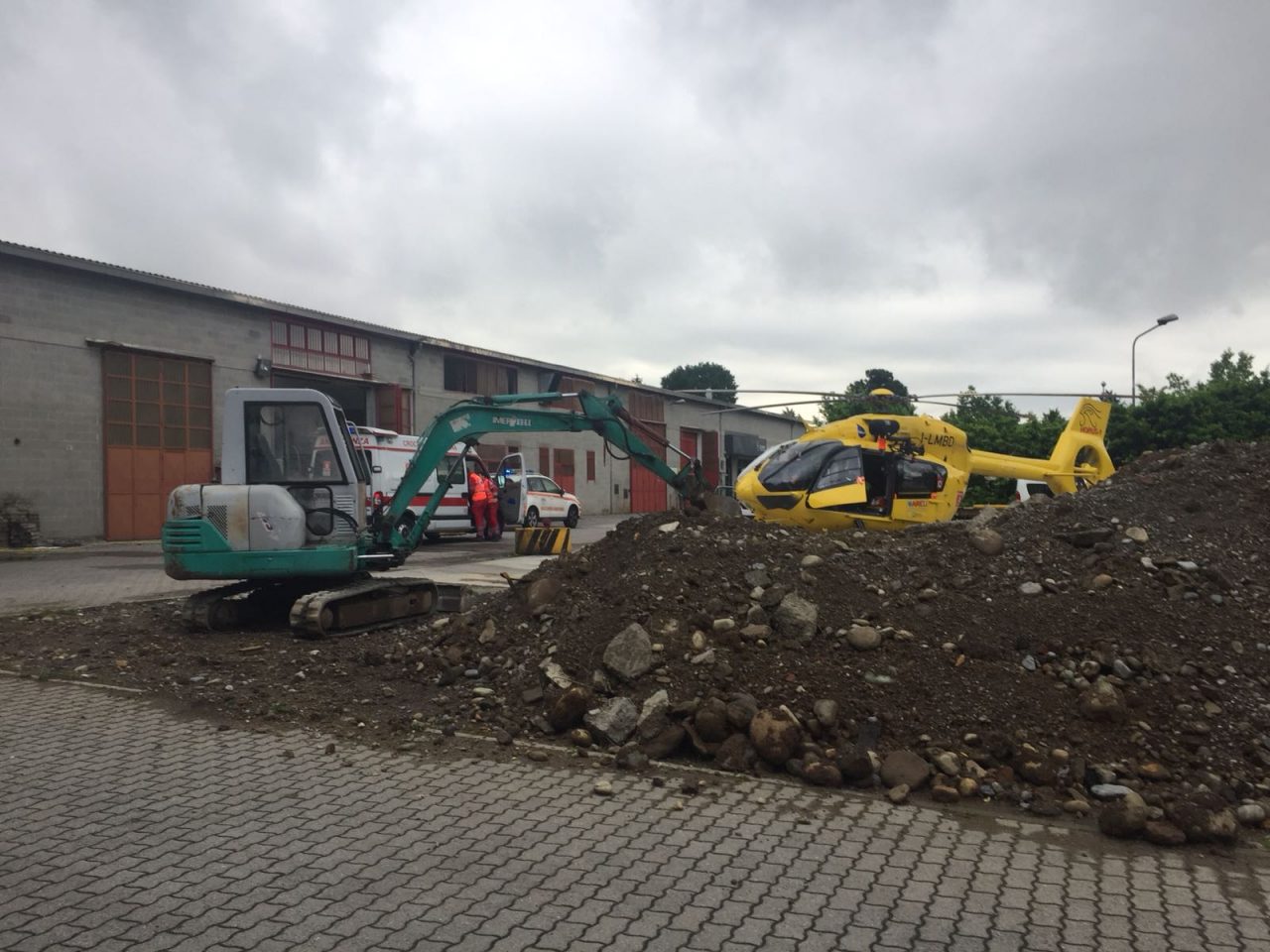 Incidente sul lavoro a Mariano arriva l’elisoccorso FOTO e VIDEO