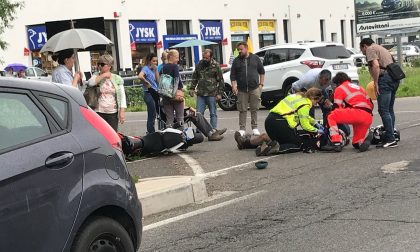 Scontro tra auto e moto a Cantù nel pomeriggio