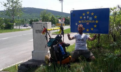 Claudio Moja continua il viaggio, l'anzanese è arrivato in Slovenia