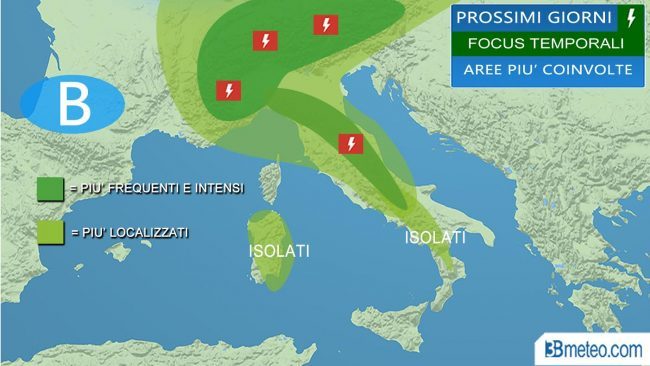 Meteo Como: rischio temporali fino a giovedì ma nel week-end…