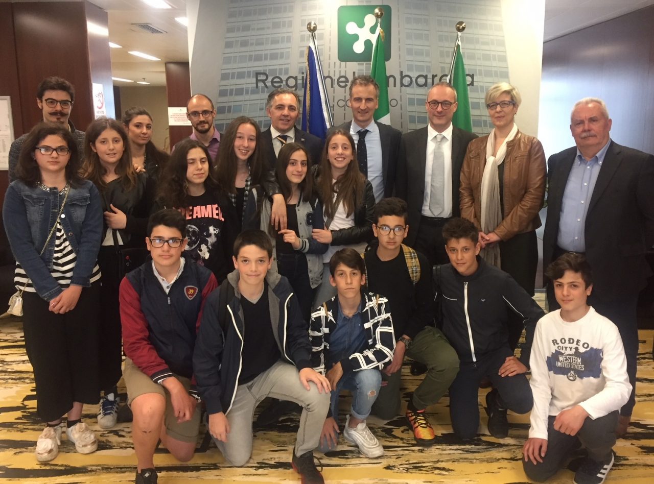 Istituto comprensivo di Figino e Novedrate in visita al Consiglio regionale