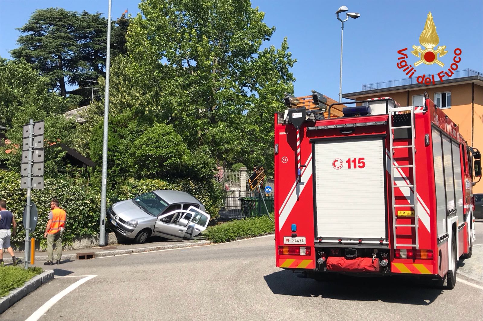 incidente a San Fermo