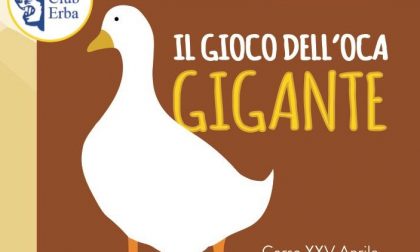 Gioco dell'Oca gigante mercoledì sera a Erba