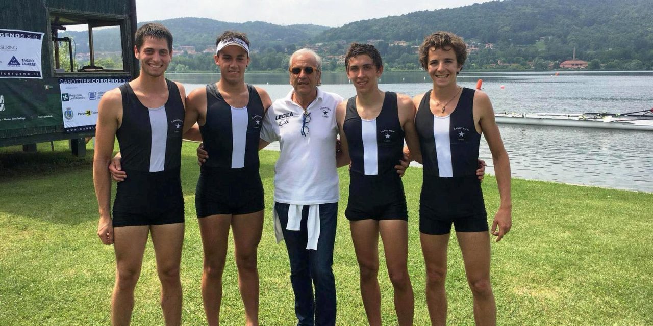 Canottieri Lario pioggia di allori a Corgeno