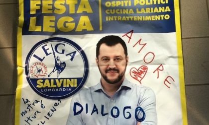 Danneggiati i manifesti della Lega a Bulgarograsso