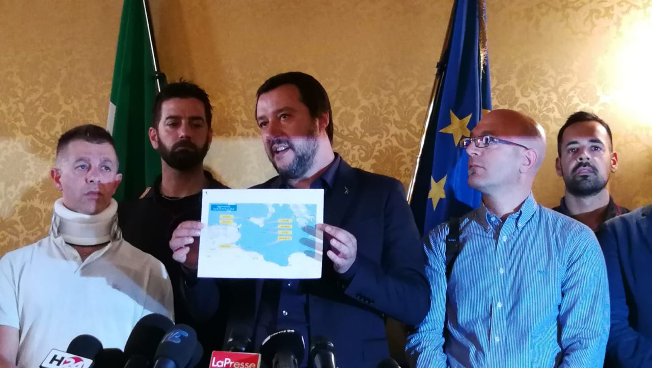 Matteo Salvini a Como su immigrazione e terrorismo VIDEO