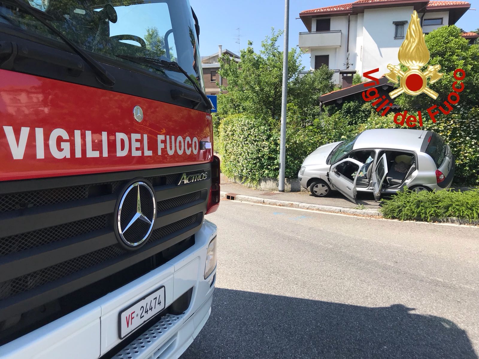 incidente a San Fermo