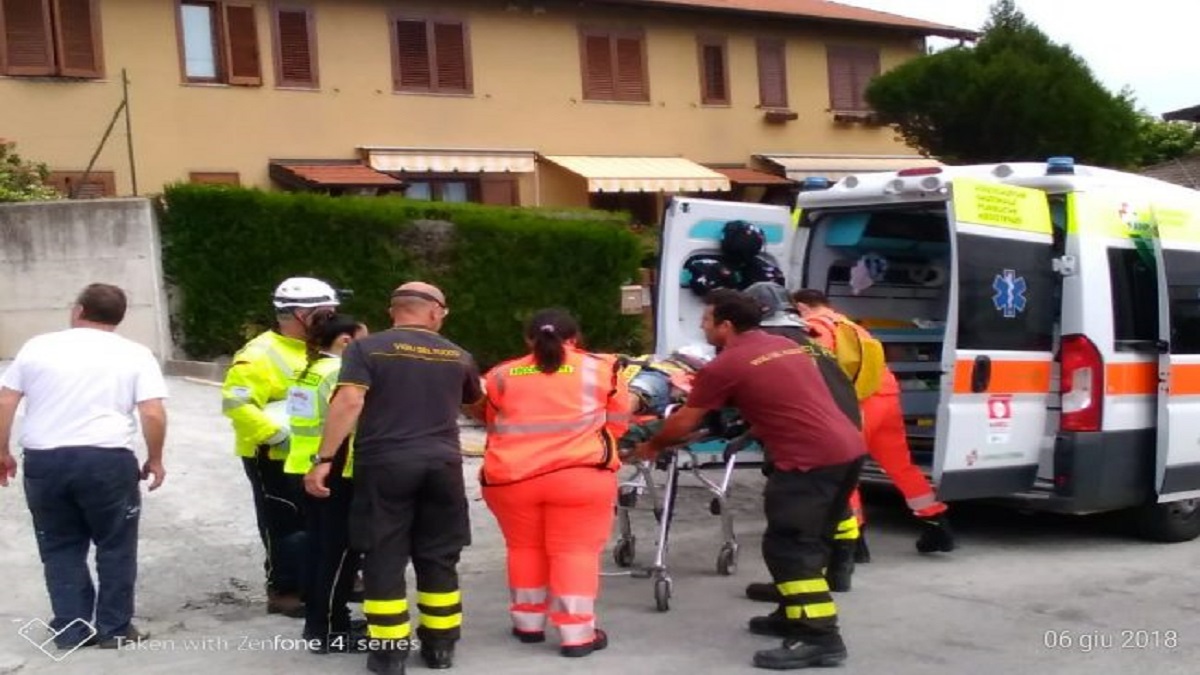 Operaio precipita da un ponteggio: ferito gravemente FOTO