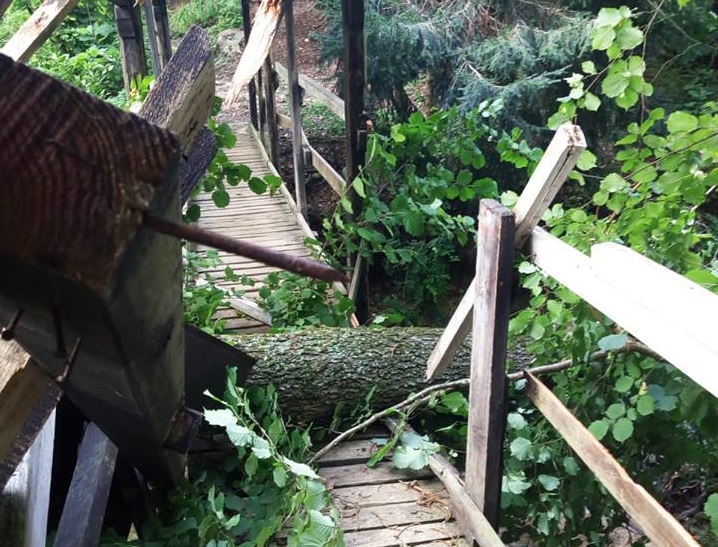 Maltempo Cabiate danni al parco regionale delle Groane FOTO