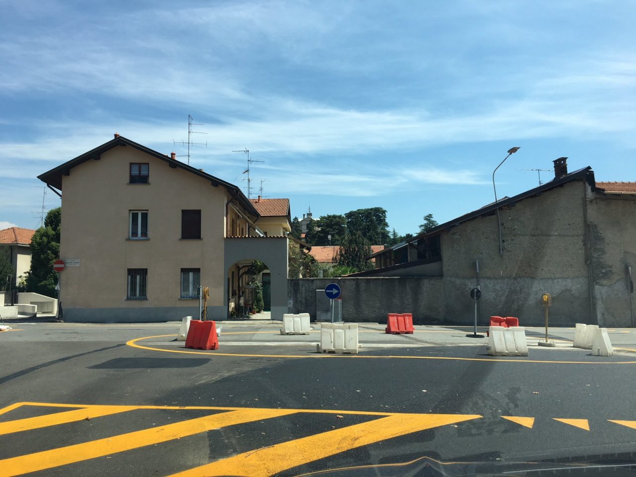 Nuova rotatoria in via Tarchini