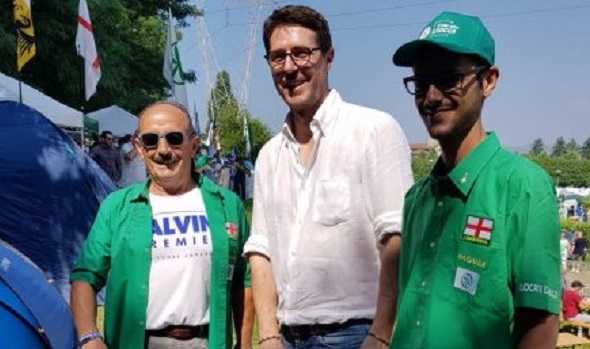 Anche Nicola Molteni presente al raduno di Pontida