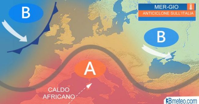 L’anticiclone africano torna a rimontare sull’Italia – PREVISIONI METEO