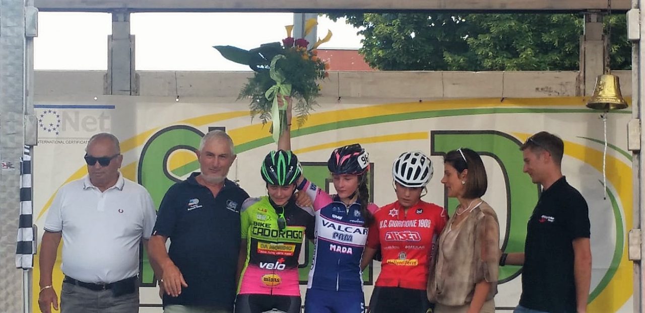Gara ciclismo doppio podio per Cadorago