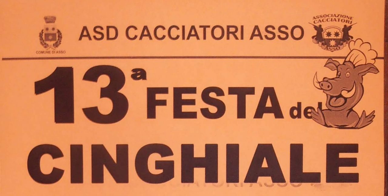 Asso Festa del Cinghiale nel week end dal 7 al 9 settembre