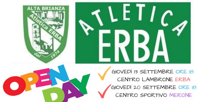 Atletica Erba due giorni di Open Day
