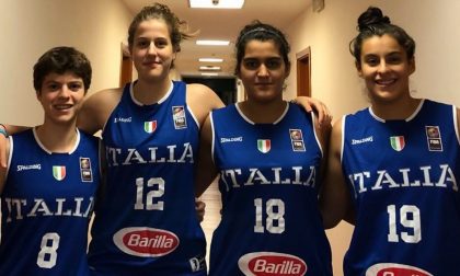 Basket femminile tre lariane trascinano la baby Italia