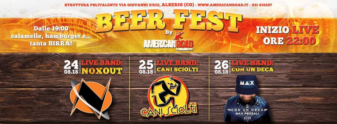 Alserio “Beer fest” sul lago con tanta musica live