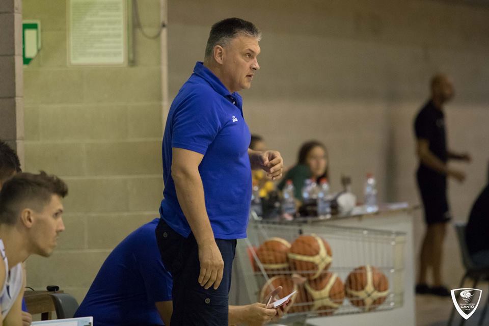 Pallacanestro Cantù Pashutin dopo la prima vittoria