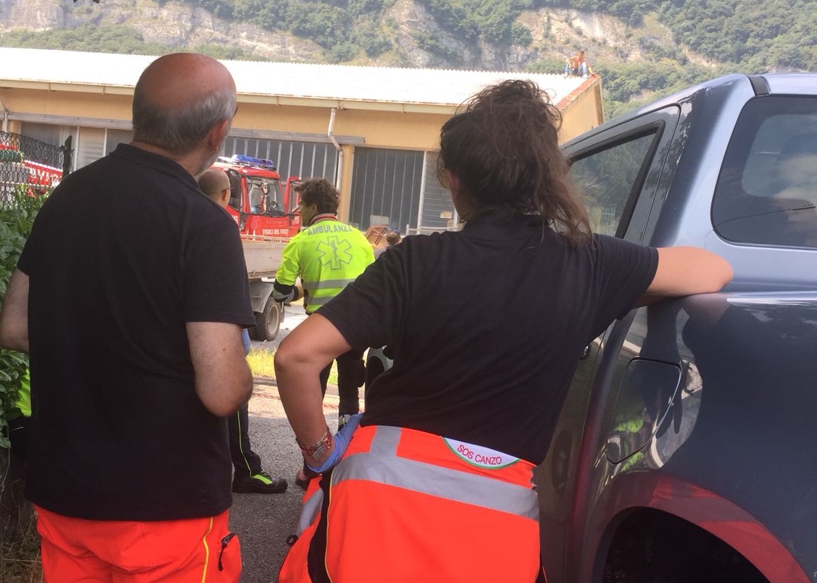 Mobilitazione di soccorsi a Castelmarte