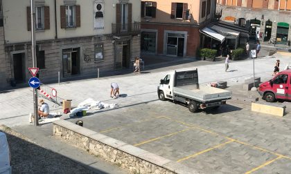 Piazza Cantù verso la riapertura quasi terminati i lavori