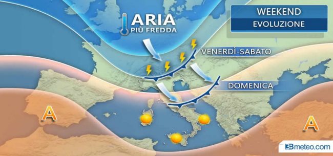 Estate in crisi nel weekend: temporali e tracollo termico PREVISIONI METEO IN LOMBARDIA