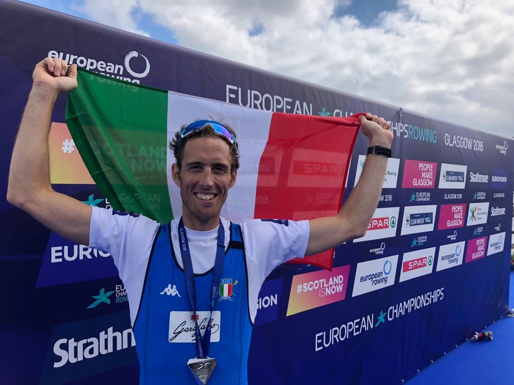 Il lecchese Martino Goretti argento all’Europeo di canottaggio a Glasgow