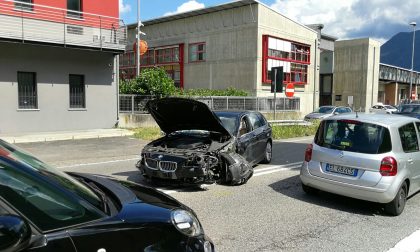 Incidente pullman auto a Como: intervento in codice rosso FOTO e VIDEO