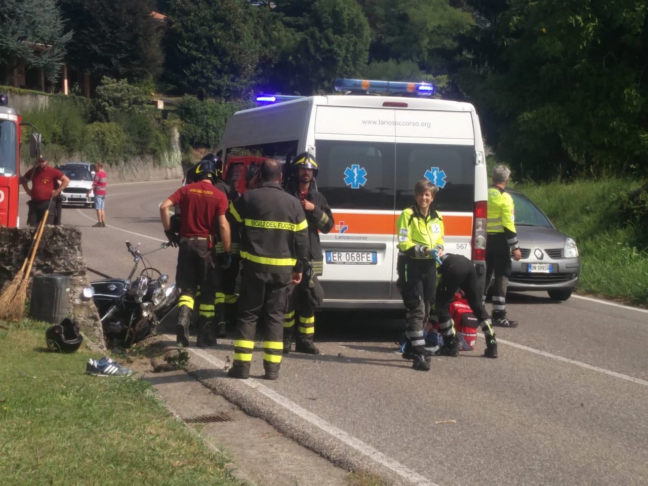 Moto fuori strada gravi due persone FOTO e VIDEO