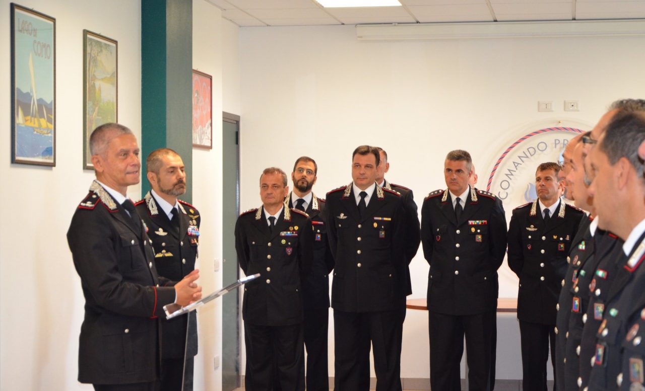 A Como in visita il Comandante della Legione Carabinieri Lombardia
