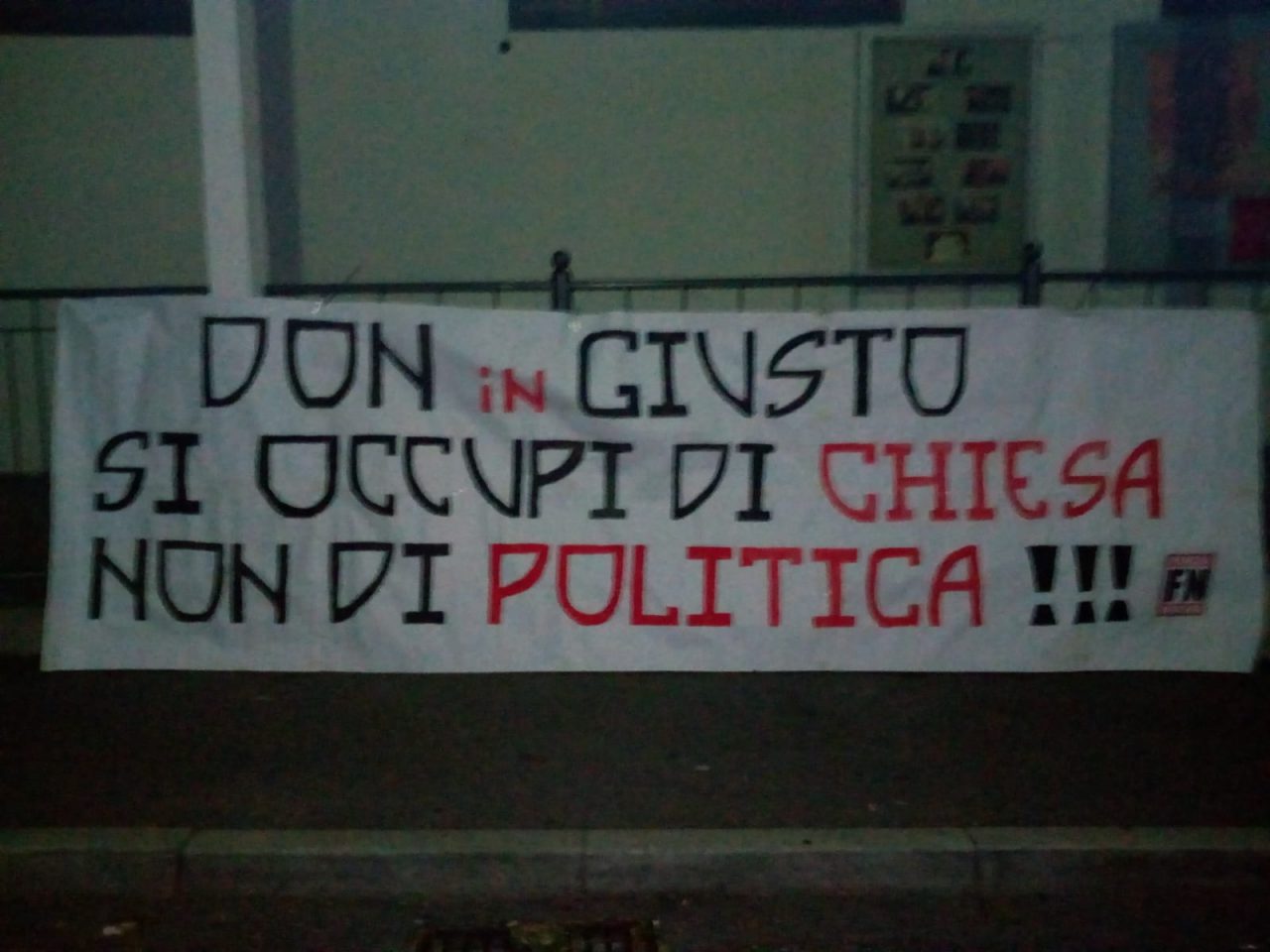 Attacco a Don Giusto: la lettera del parroco a Forza Nuova e la risposta dei militanti