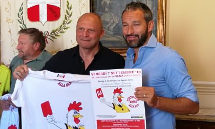 Cartellino rosso alla Sla a Como con Zambrotta e Vierchowod