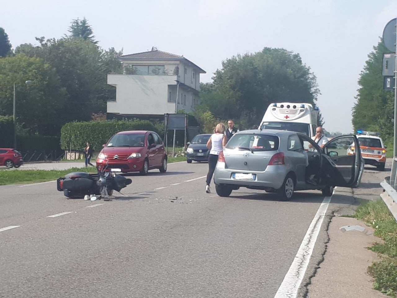 Incidente ad Albese: ferito un uomo FOTO