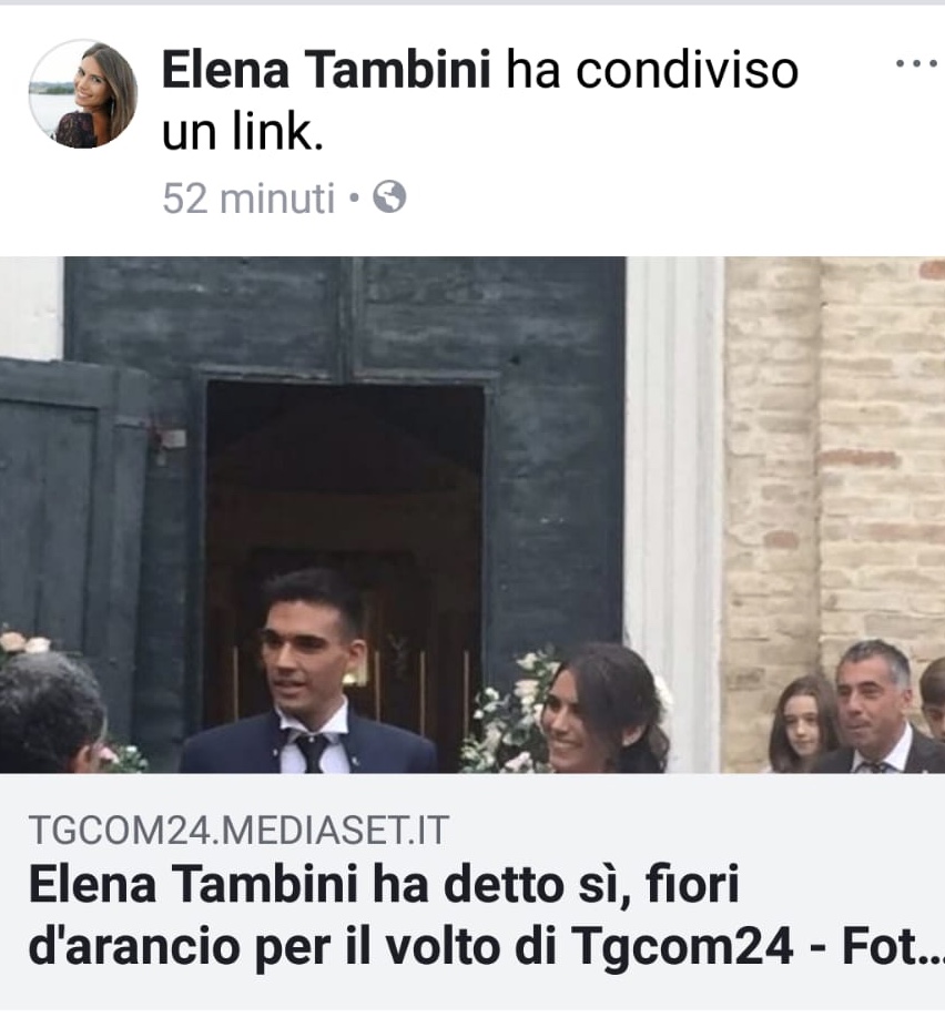 Elena Tambini ha pronunciato il fatidico sì