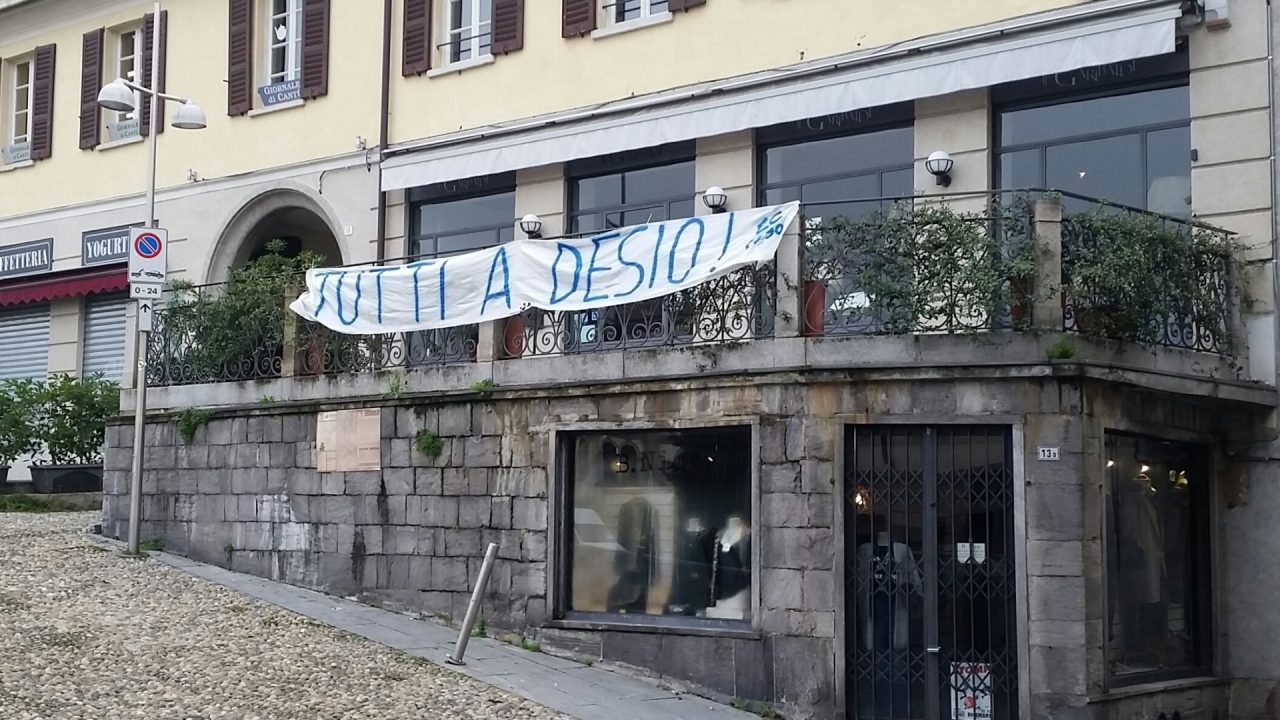 Pallacanestro Cantù: compaiono striscioni per tutta la città FOTO