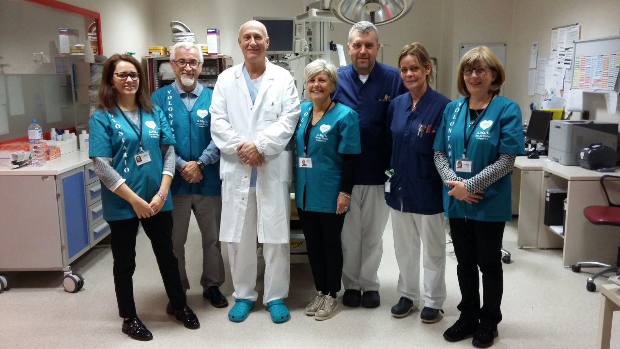 Pazienti e familiari in ospedale il sostegno dei volontari di A.Ma.Te Onlus