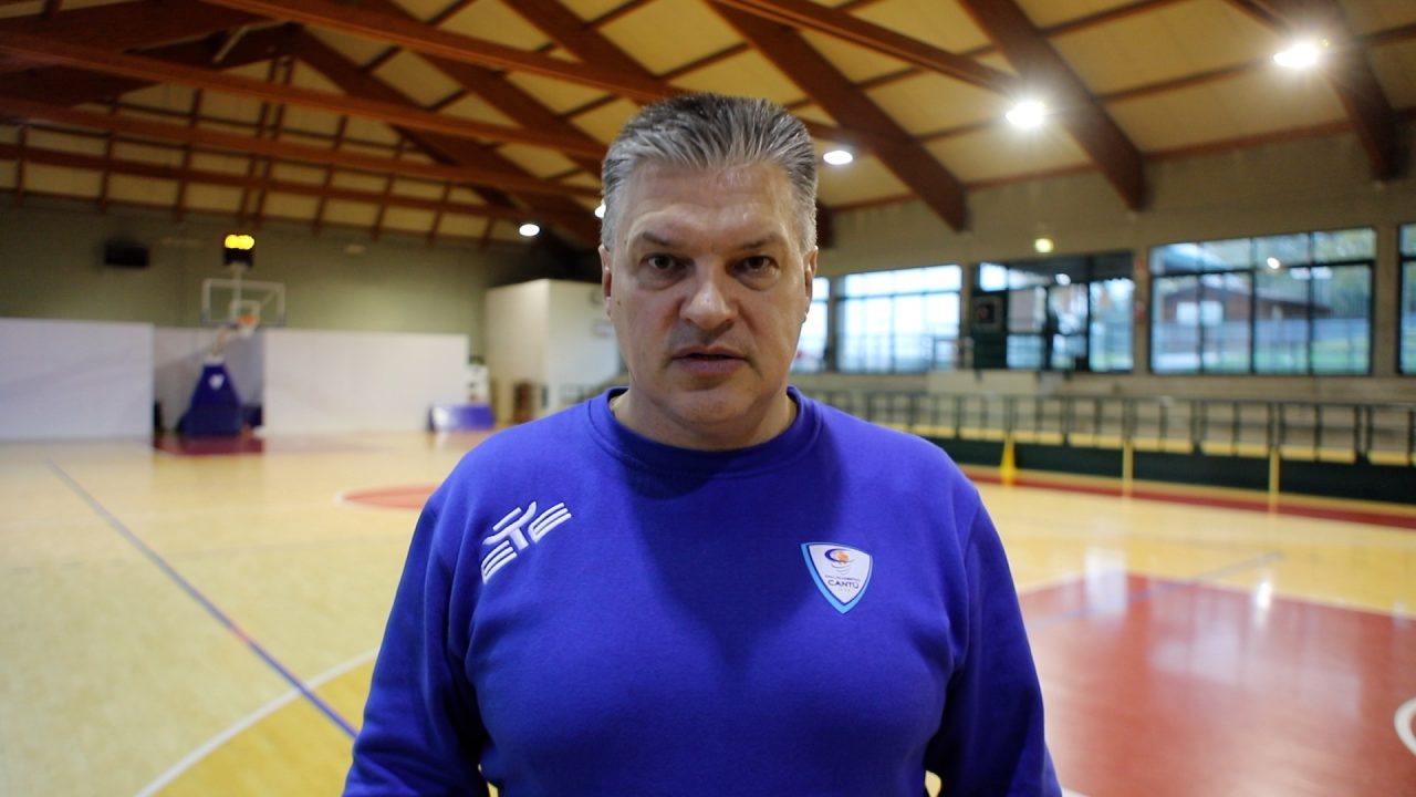 Pallacanestro Cantù le parole del coach alla vigilia del derby
