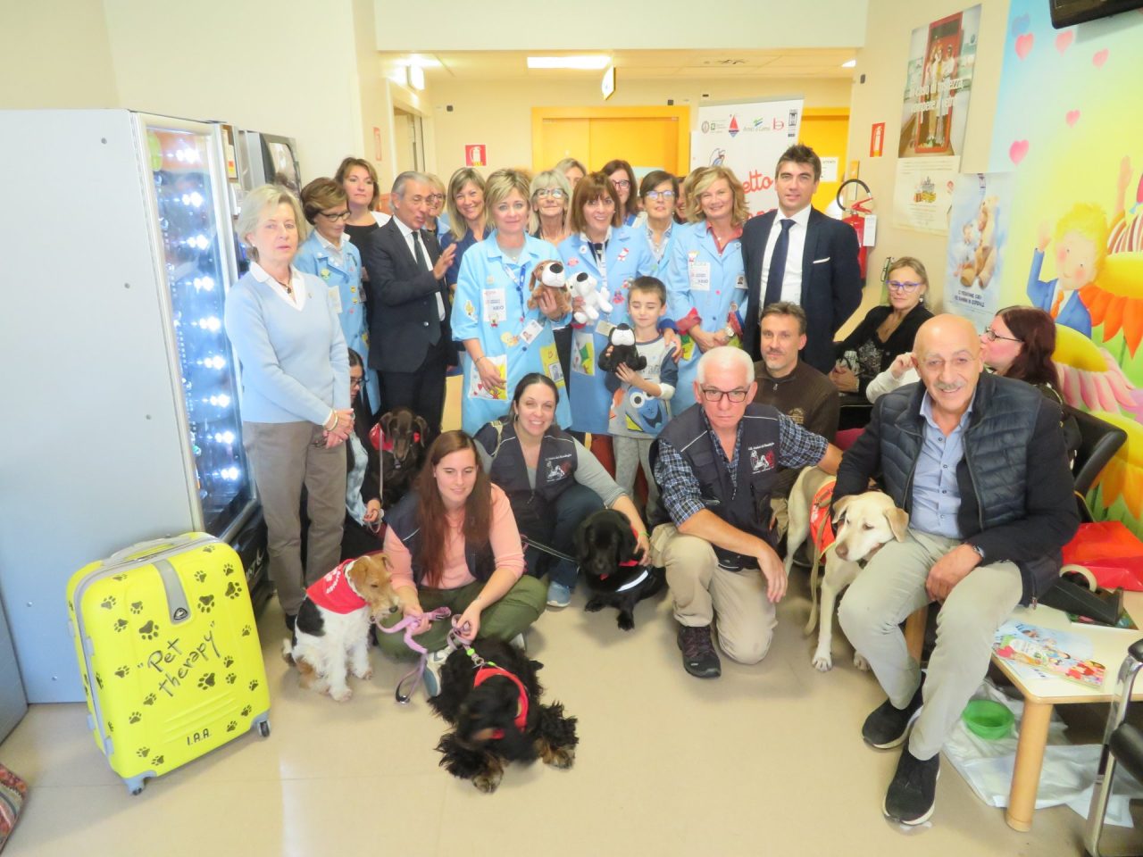 Cani insieme ai pazienti in Pediatria nel ricordo di Arianna