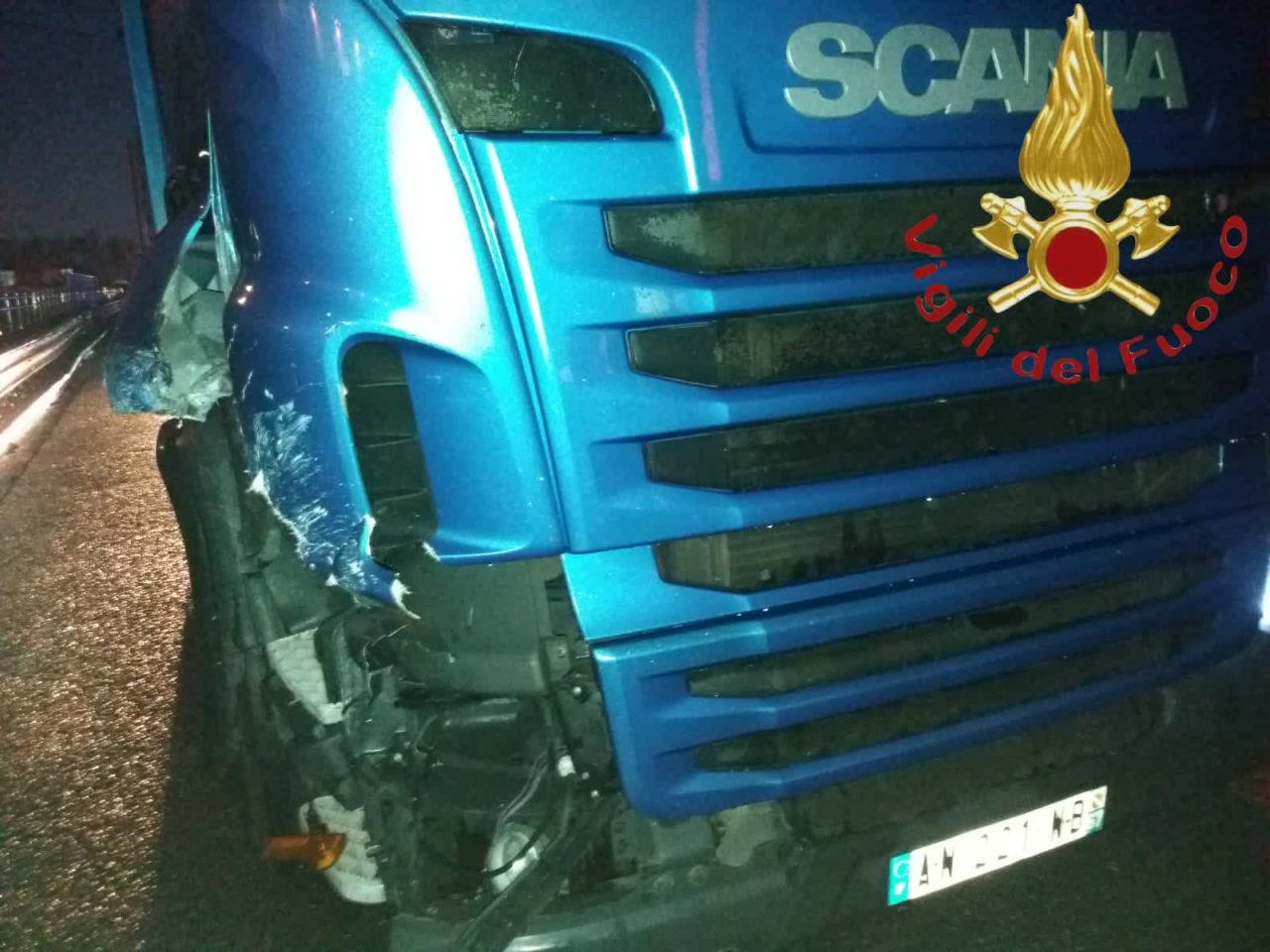 Incidente sulla A9 nel tratto Turate-Lomazzo FOTO