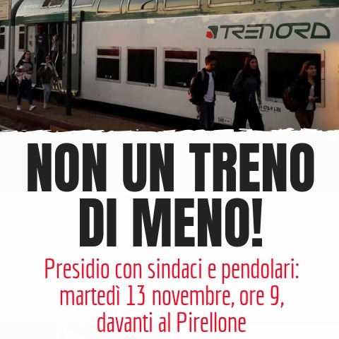 Presidio al Pirellone: sindaci e pendolari in protesta