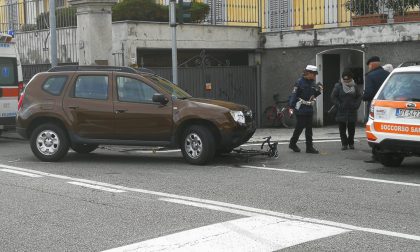 Ciclista investita in via per Cernobbio FOTO