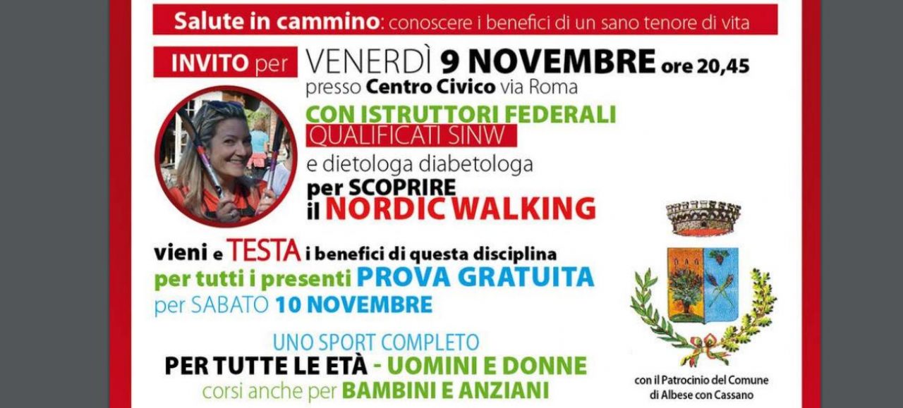 Nordic Walking ad Albese con Cassano se ne parla in un incontro