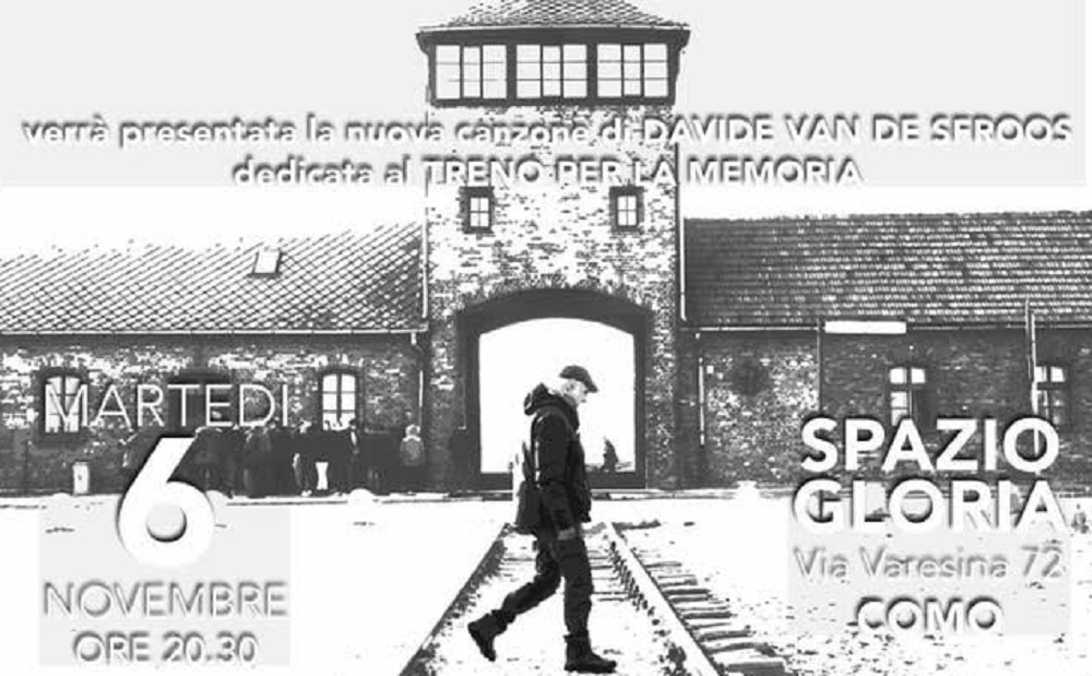 “In treno per Auschwitz 2018” a Como con Van De Sfroos