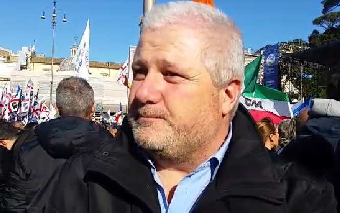 Manifestazione a Roma l’intervista al segretario della Lega Cantù VIDEO